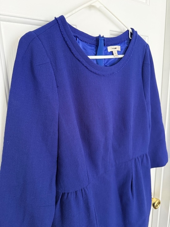 J.Crew Women’s Cobalt Royal Blue Teddie Dress Size 10 - Picture 4 of 7